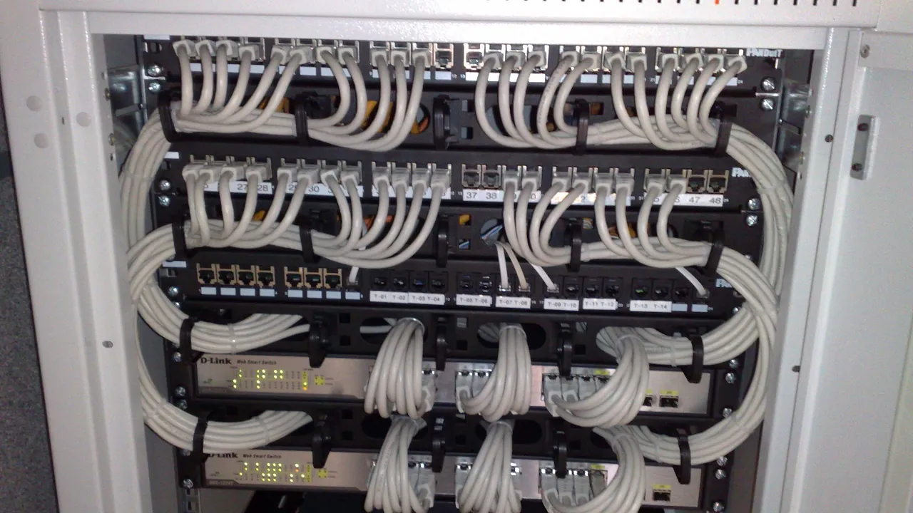19-inch rackmount Ethernet switches and patch panels
