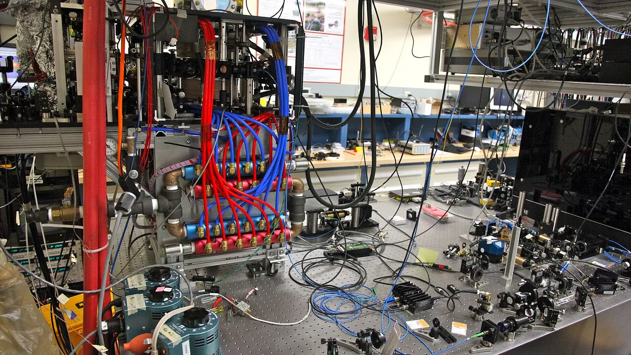 Bose-Einstein condensate, a cloud of super-cooled Rubidium atoms in a Laser trap on an Optical table - In a game of catc