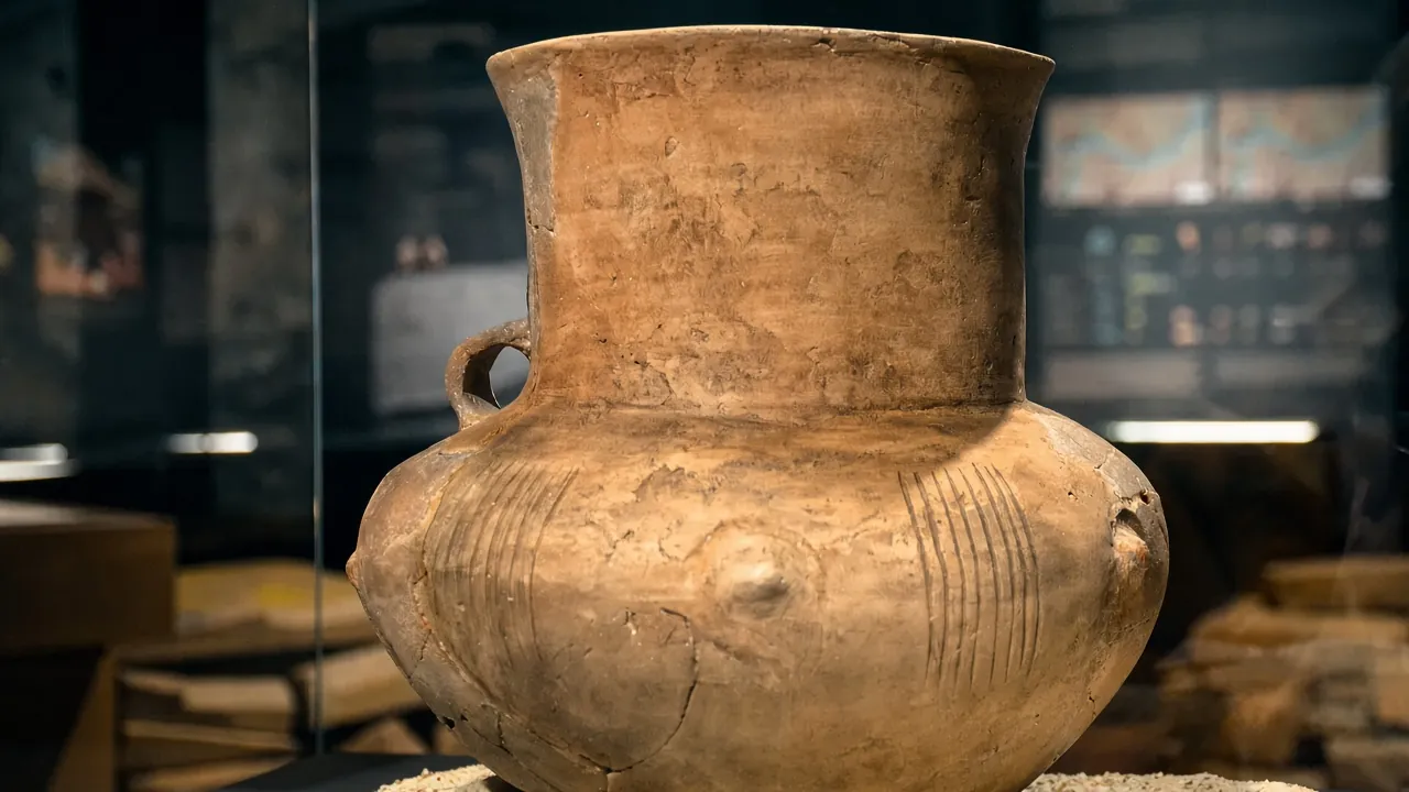 02025 2306 Amphora from the Early Bronze Age settlement, 16th-18th-century BC