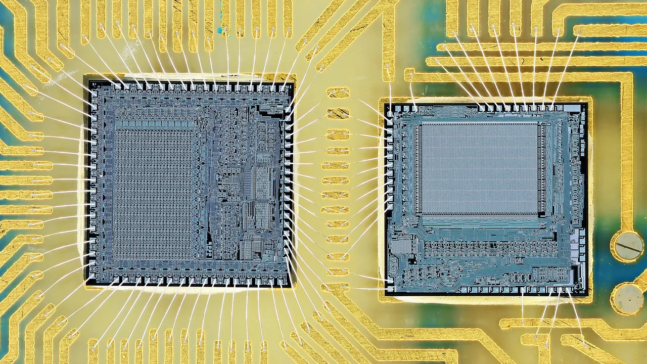 CW-01 National Semiconductor Scientific Calculator Watch CMOS-LSI circuit dies