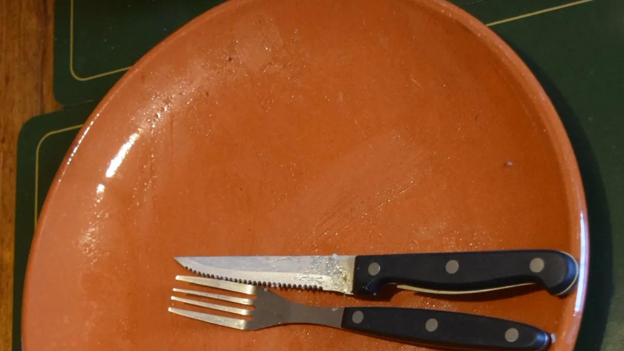 The way we like our plates at the end of dinner- Dinner on New Year's Day 2024 - The Eighth Day of Christmas - 534357410