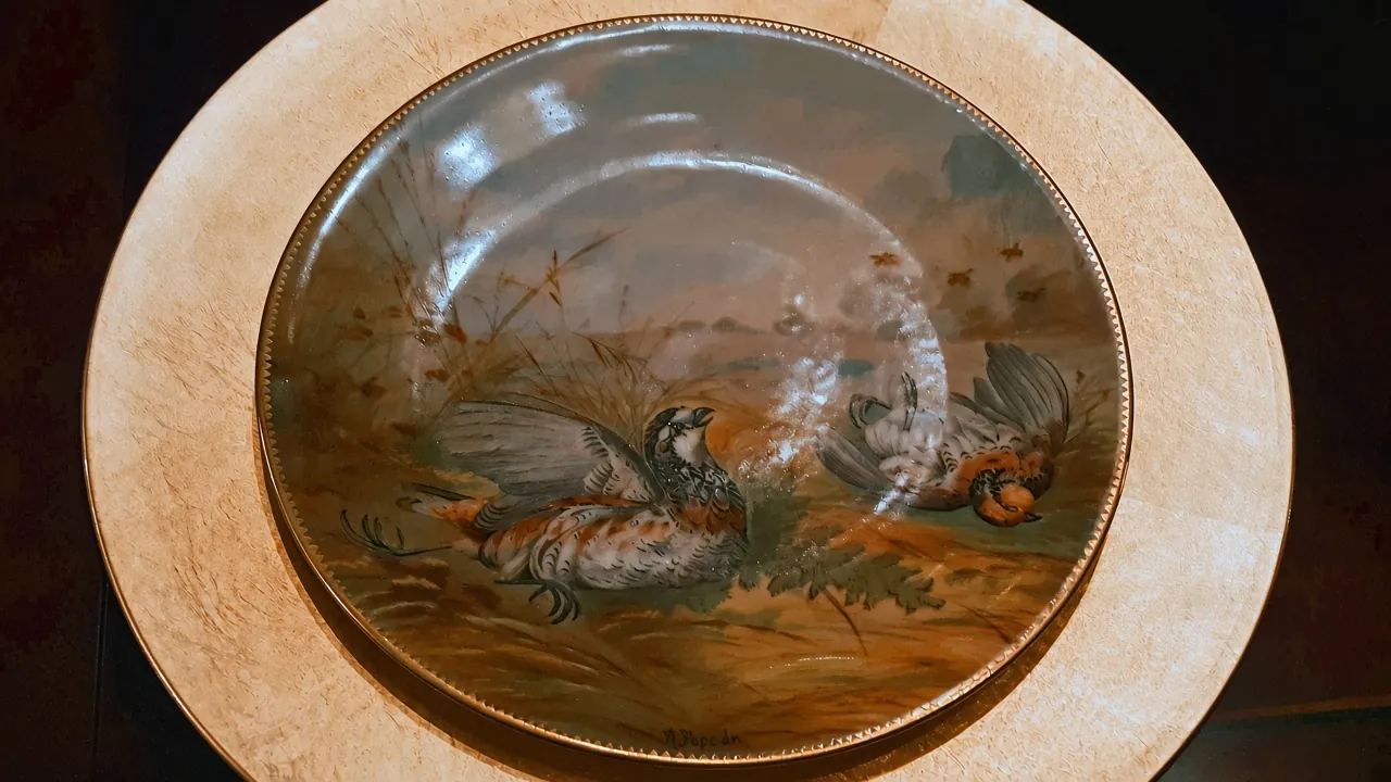 Porcelain dinner plate - Hay-McKinney Mansion (45754724914)